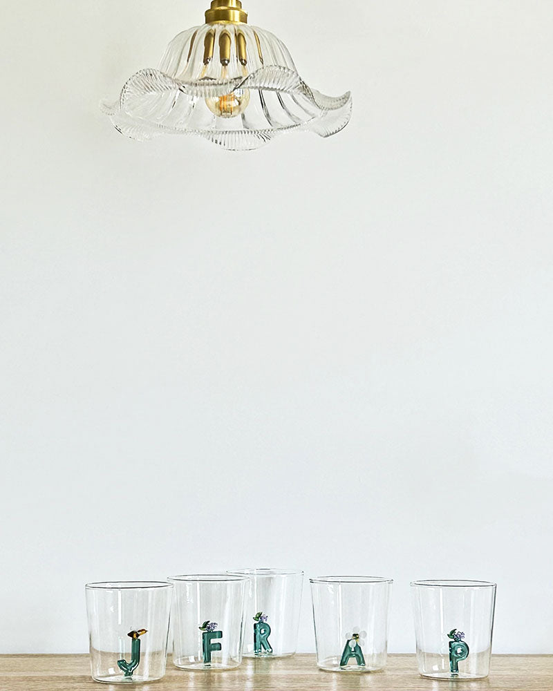 Verre fleur opjet
