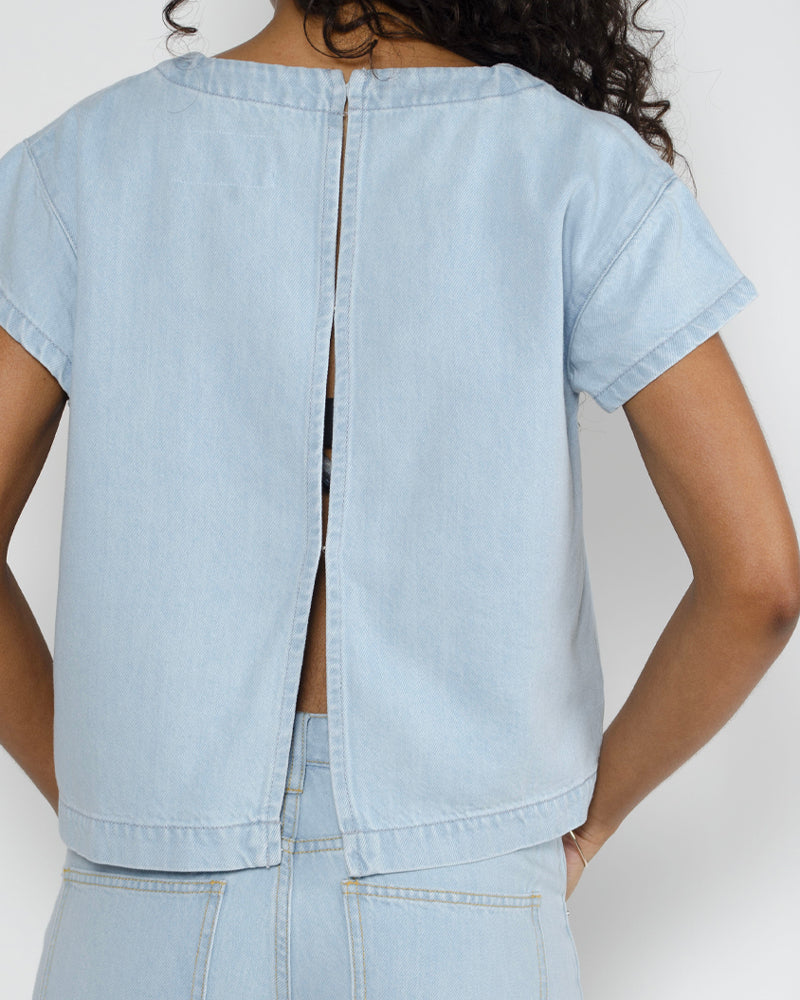 Top denim labdip
