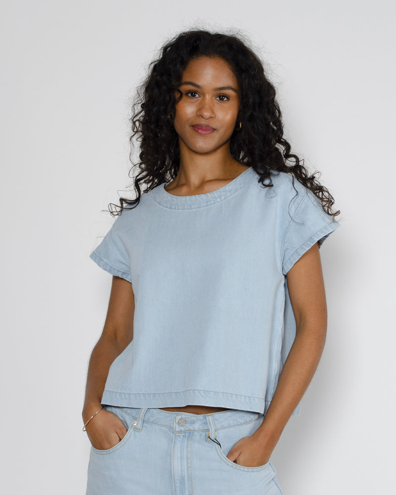 Top denim labdip