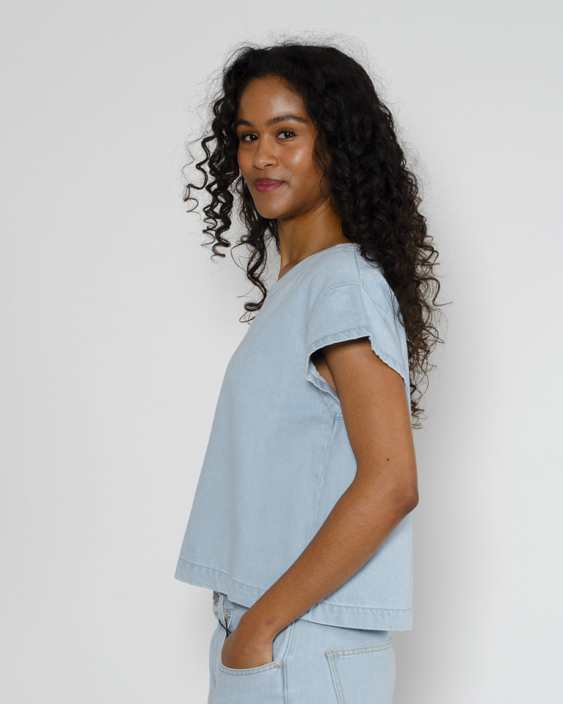 Top denim labdip
