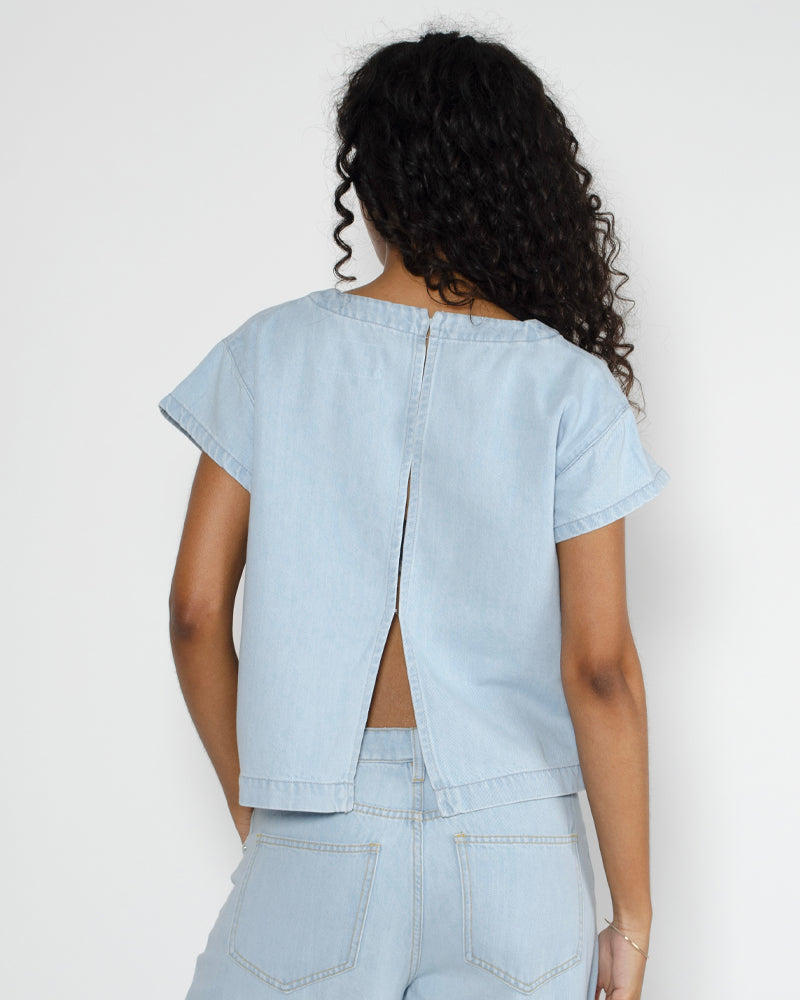 Top denim labdip