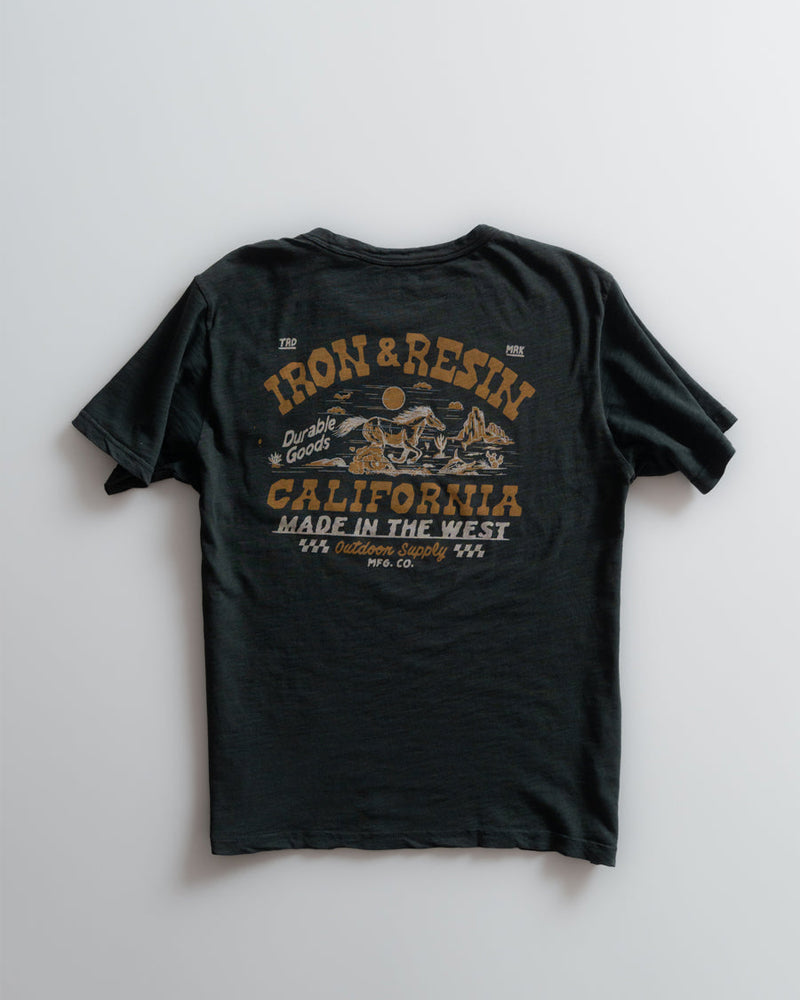 Tee shirt iron and resin