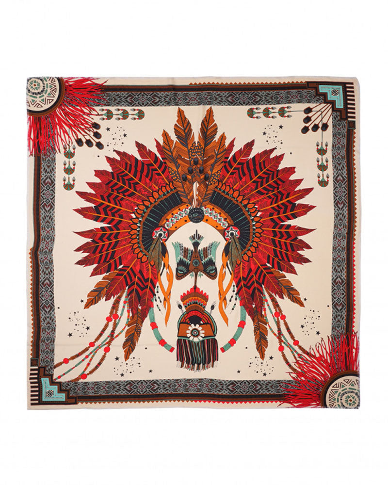 Foulard 130x130 wild