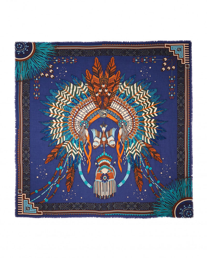 Foulard 130x130 wild