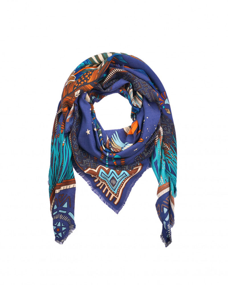 Foulard 130x130 wild