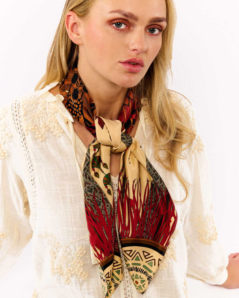 Foulard 90x90 wild