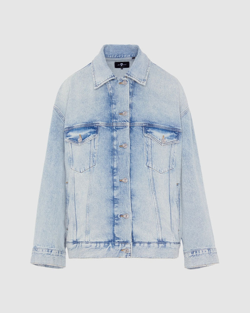 Vestes &amp; Blousons SEVEN FOR ALL MANKIND - Veste jean over size seven