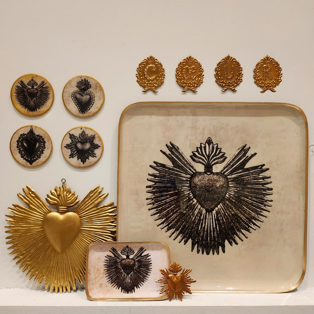 Pampille coeur lot de 4 boncoeurs