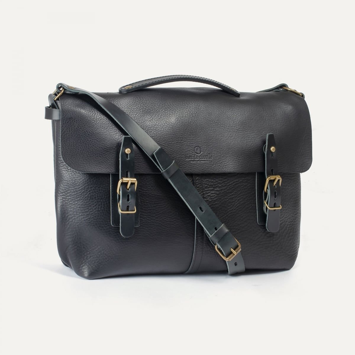 Cartable bleu de chauffe
