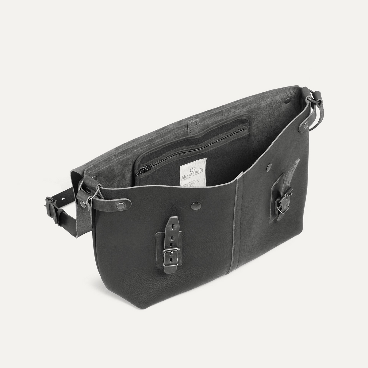 Cartable bleu de chauffe