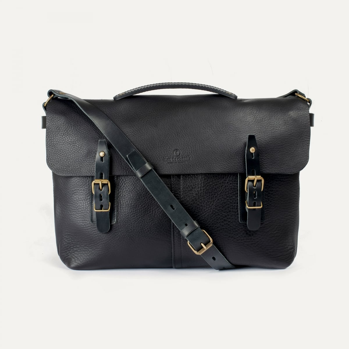 Cartable bleu de chauffe