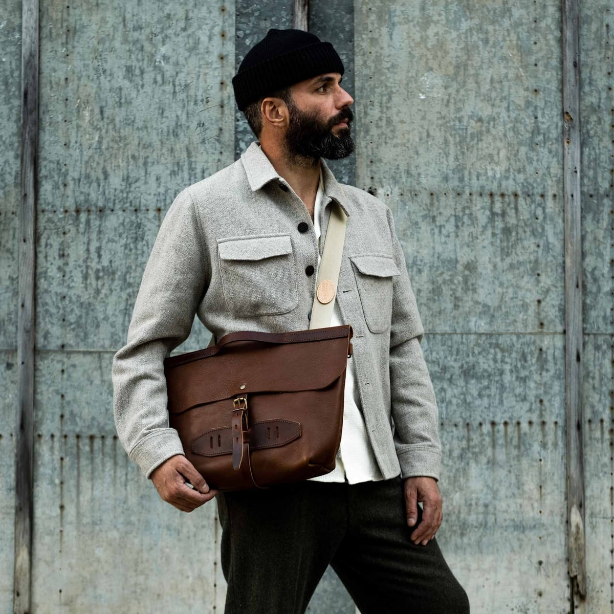Sac bleu de chauffe