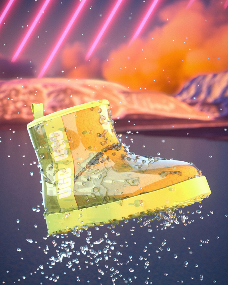 Boots classic clear mini ugg couleur Jaune