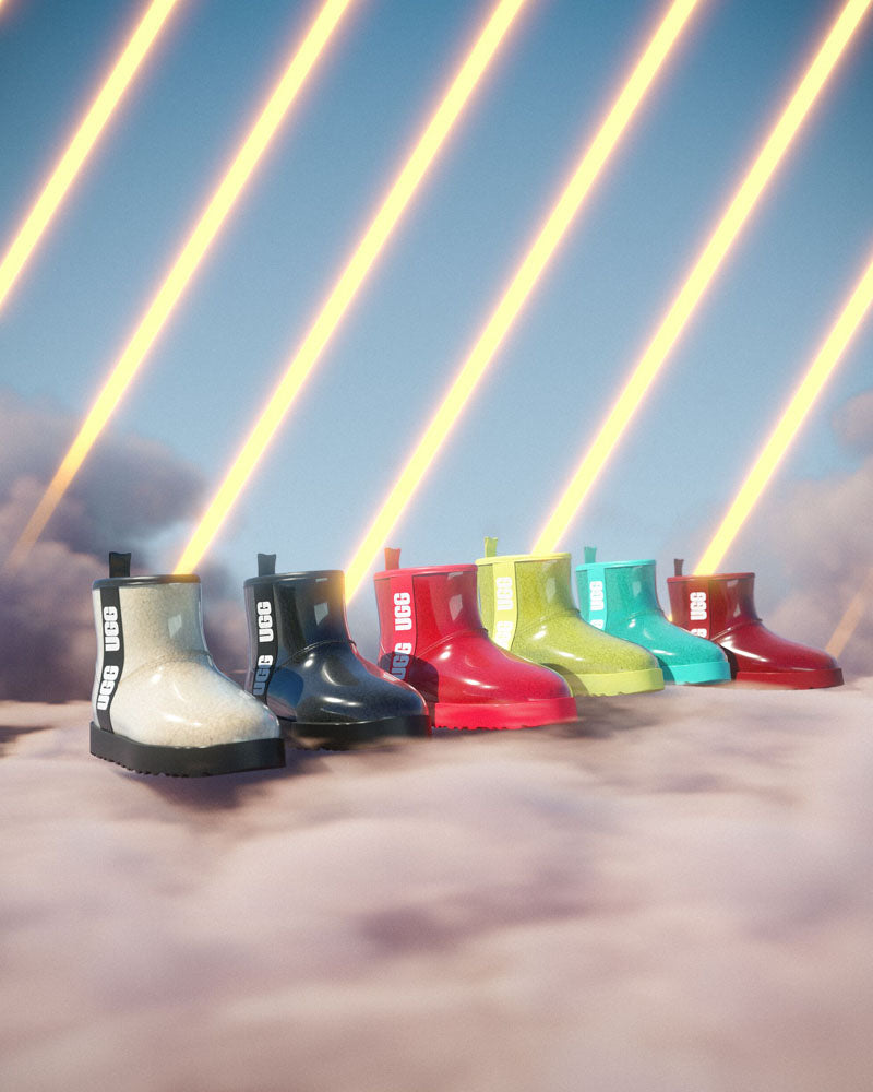 Boots classic clear mini ugg couleur Jaune