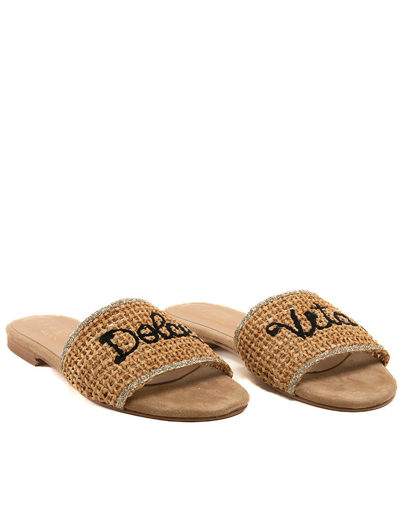 Mule fiorina couleur Camel