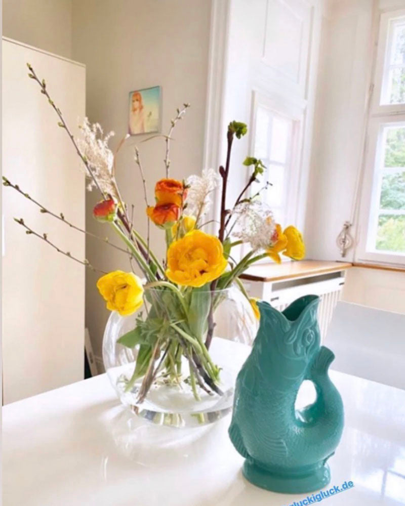 Carafe gluggle couleur Vert