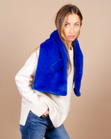 Echarpe lea clement couleur Bleu