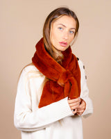 Echarpe lea clement couleur Cognac