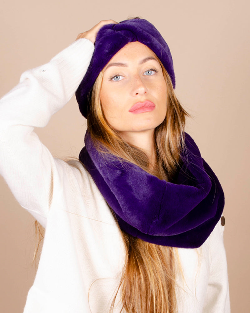Snood lea clement couleur Violet