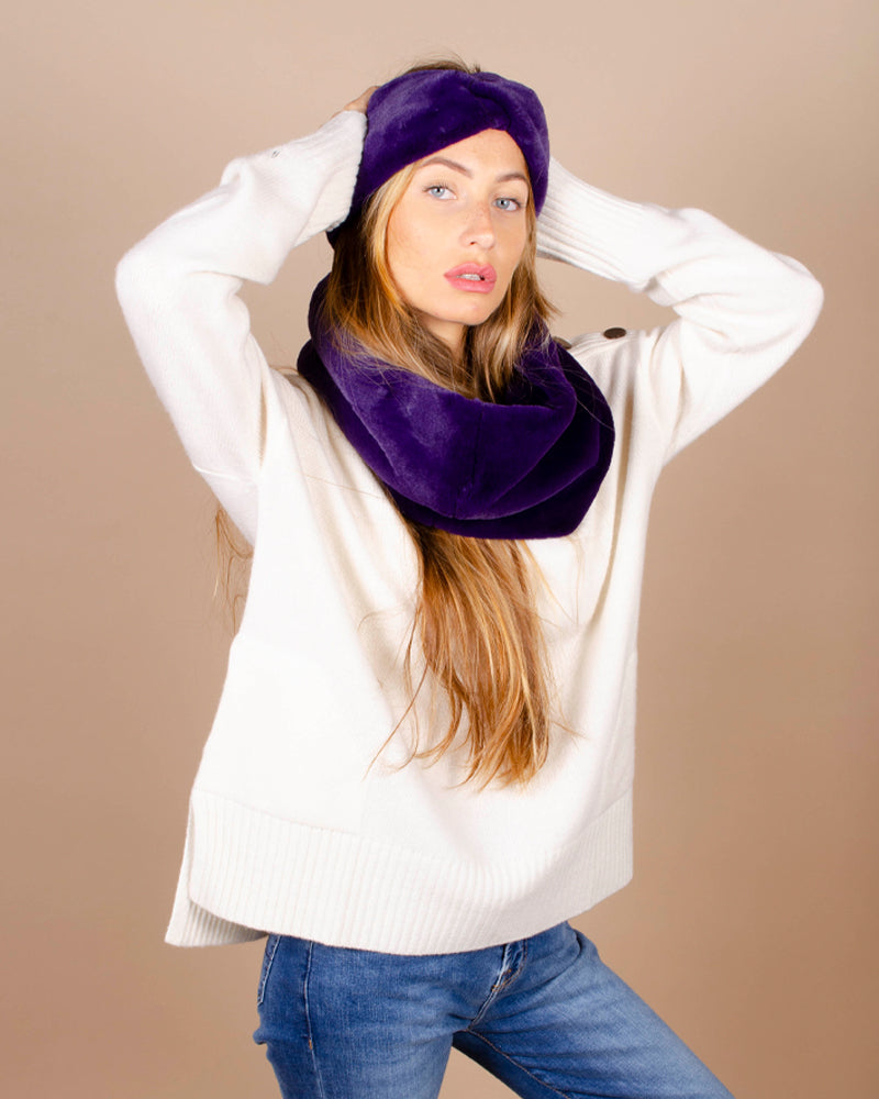 Snood lea clement couleur Violet