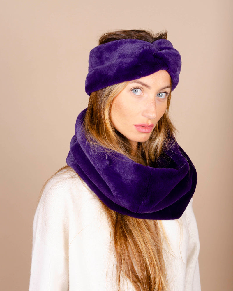 Snood lea clement couleur Violet