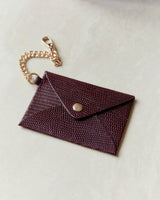 Porte carte petite mendigote couleur Bordeaux