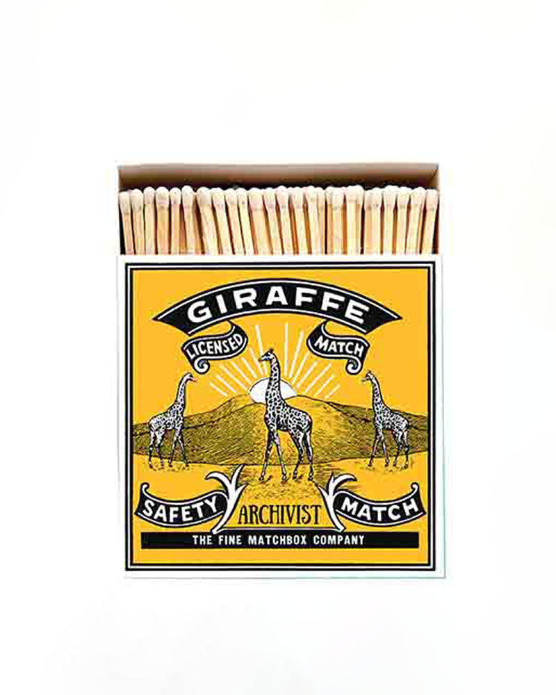 Boite allumettes giraffe archivist