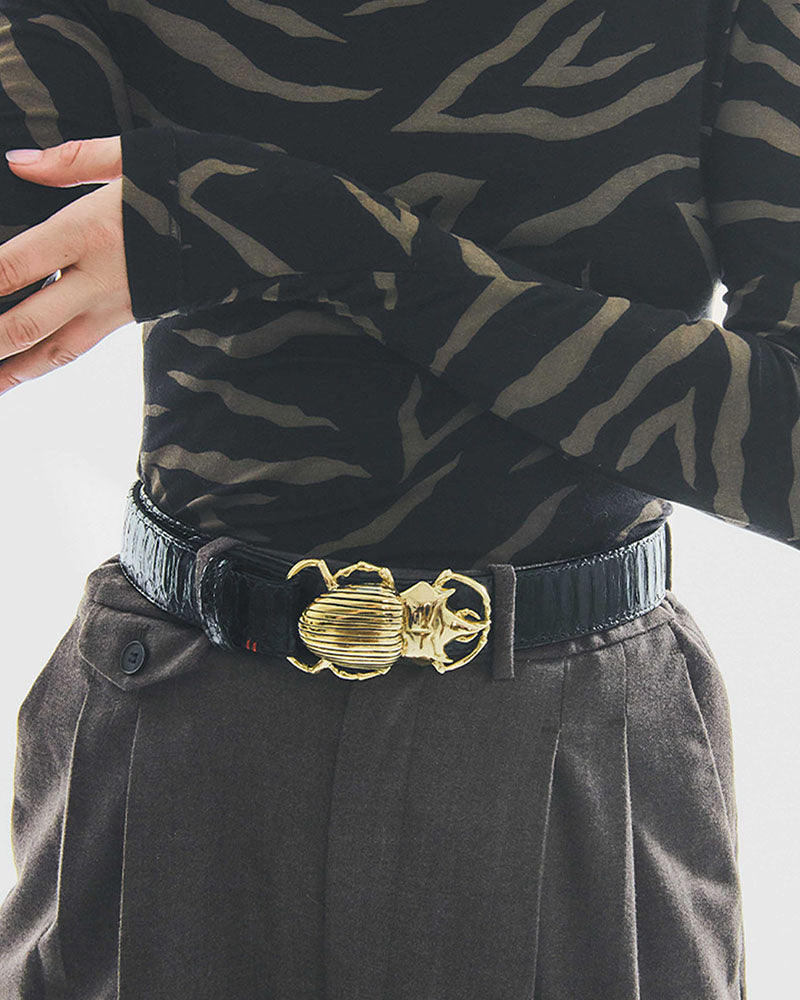 Boucle scarabe or claris virot couleur Or