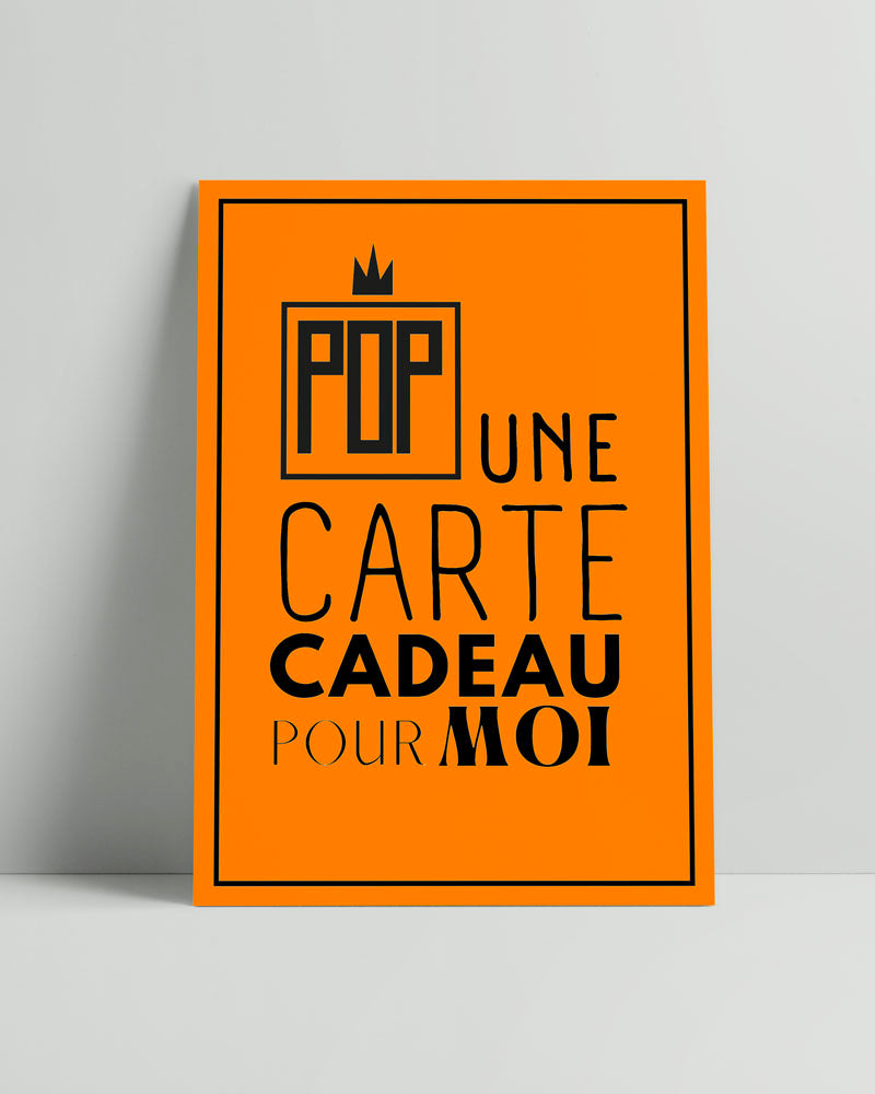 Bon cadeau Pop