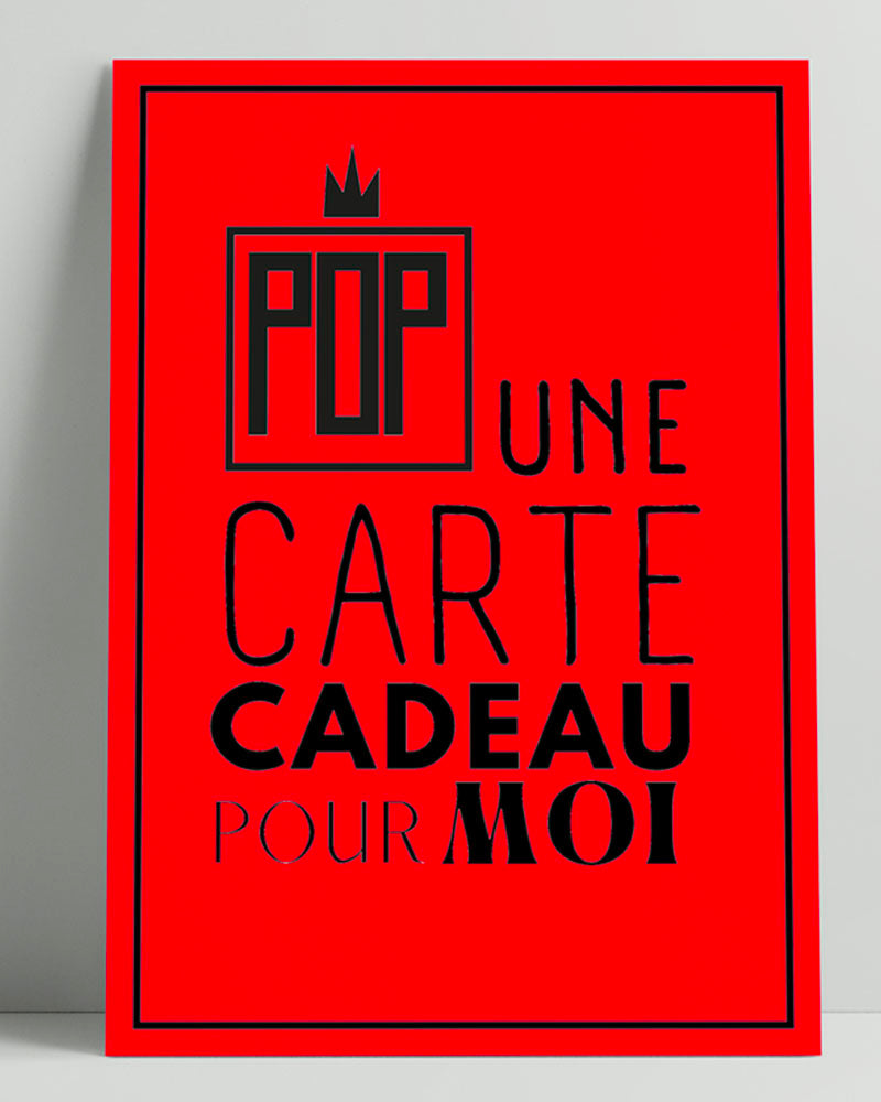 Bon cadeau Pop