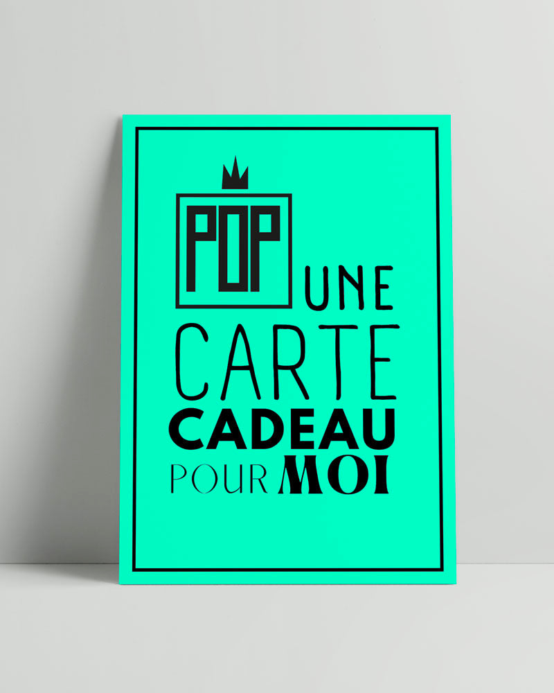 Bon cadeau Pop