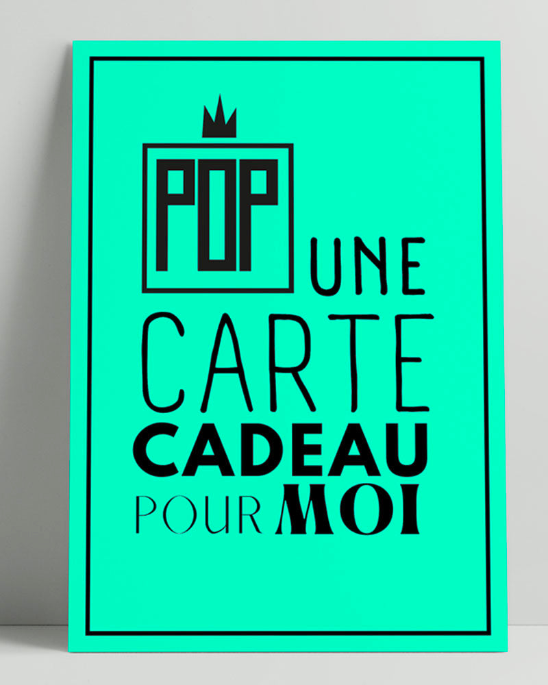 Bon cadeau Pop