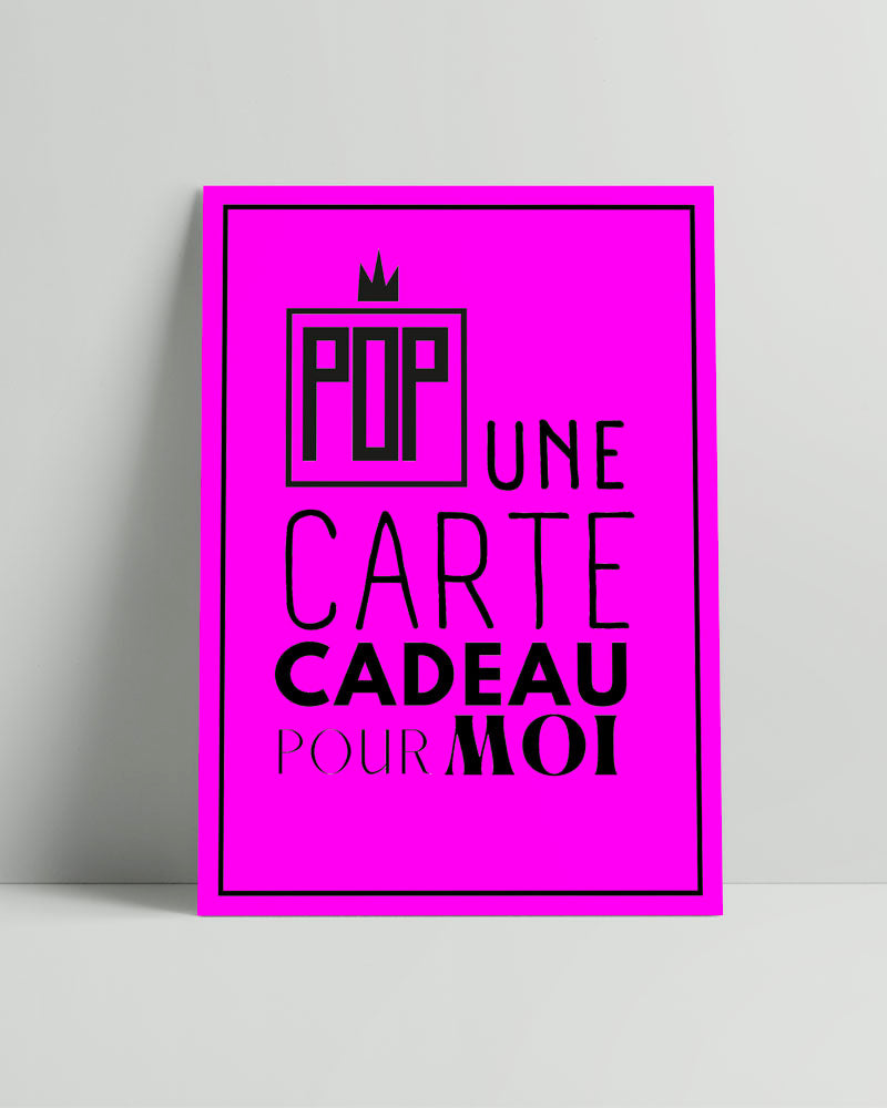 Bon cadeau Pop