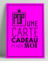 Bon cadeau Pop