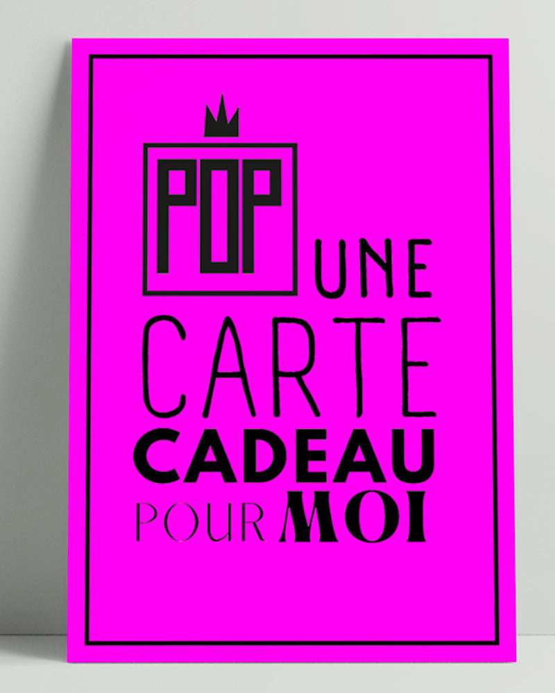Bon cadeau Pop