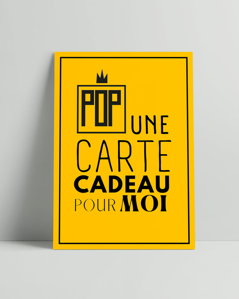 Bon cadeau Pop