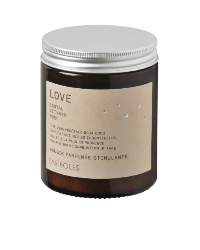 Bougie love 140g fariboles