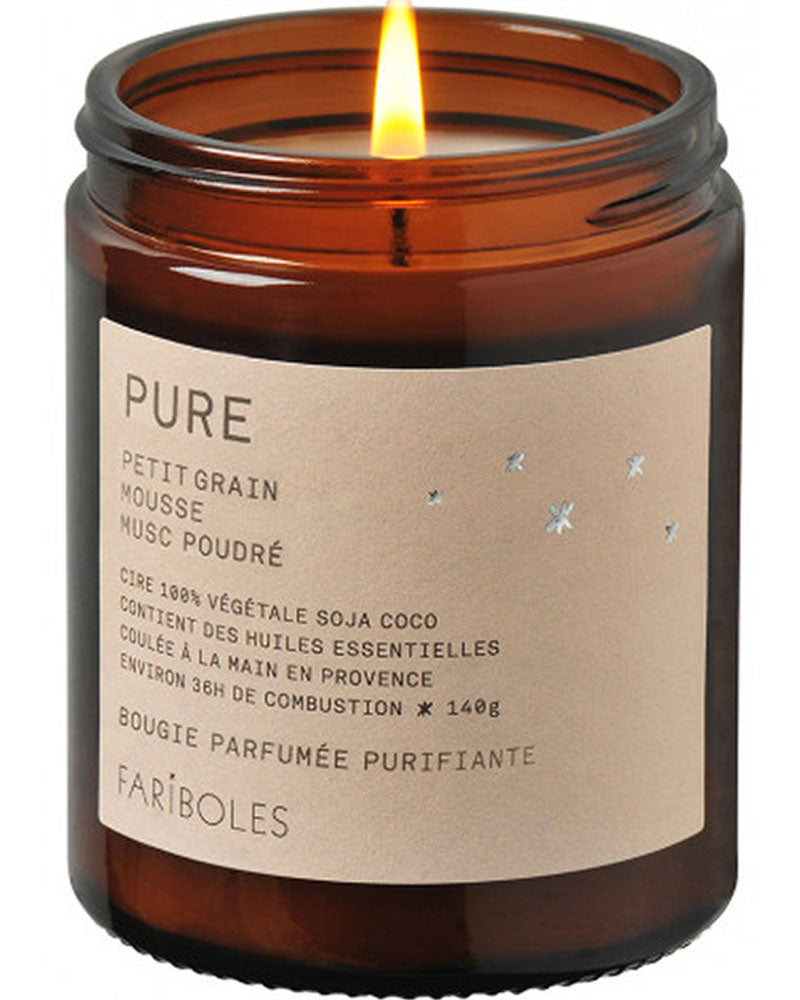 Bougie pure 140 fariboles couleur Uni