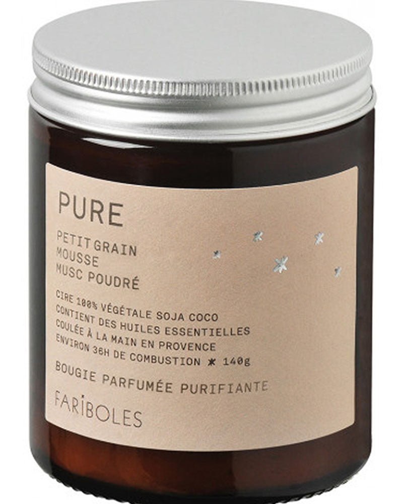 Bougie pure 140 fariboles couleur Uni