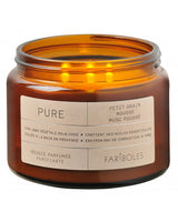 Bougie pure 400 fariboles couleur Uni