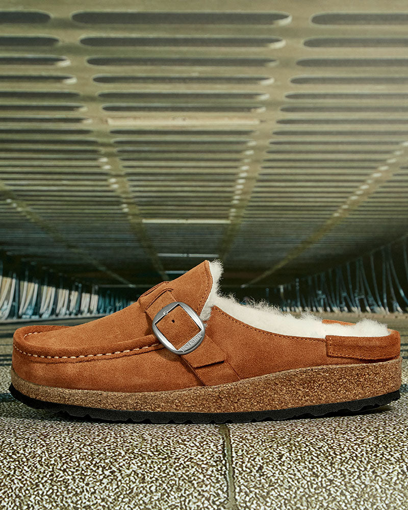 Mule buckley birkenstock couleur Camel