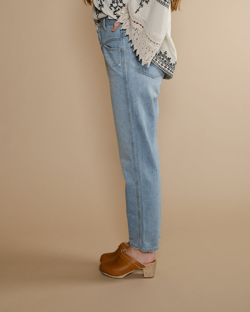 Jean pedal pusher closed women