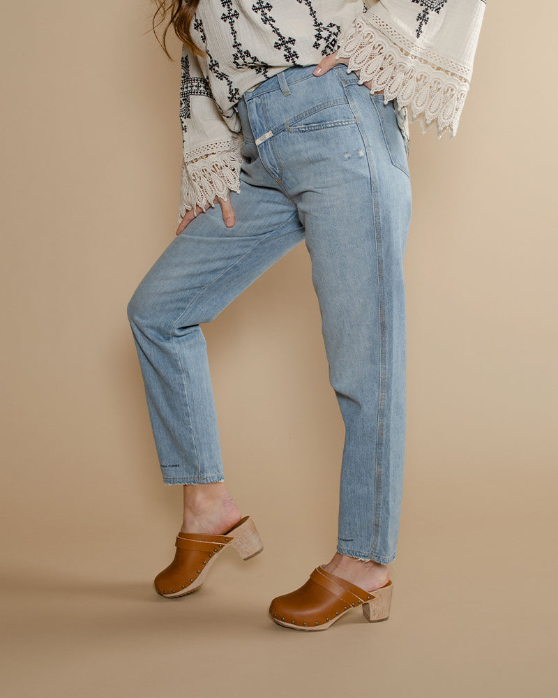 Jean pedal pusher closed women