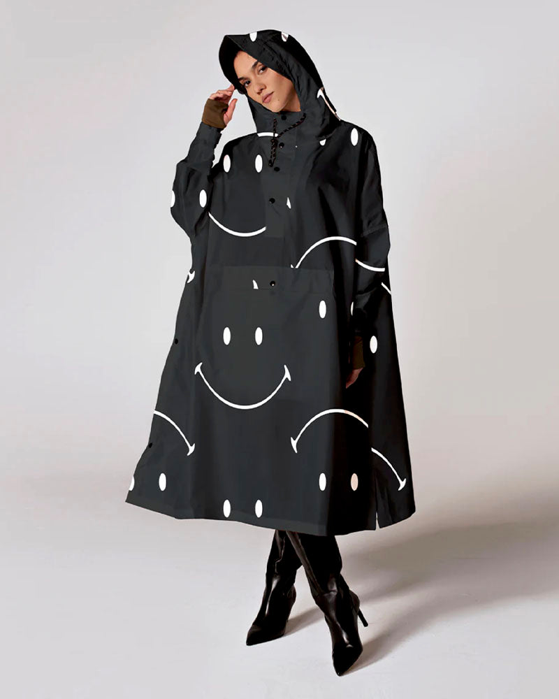 Cape de pluie rain kiss couleur Noir