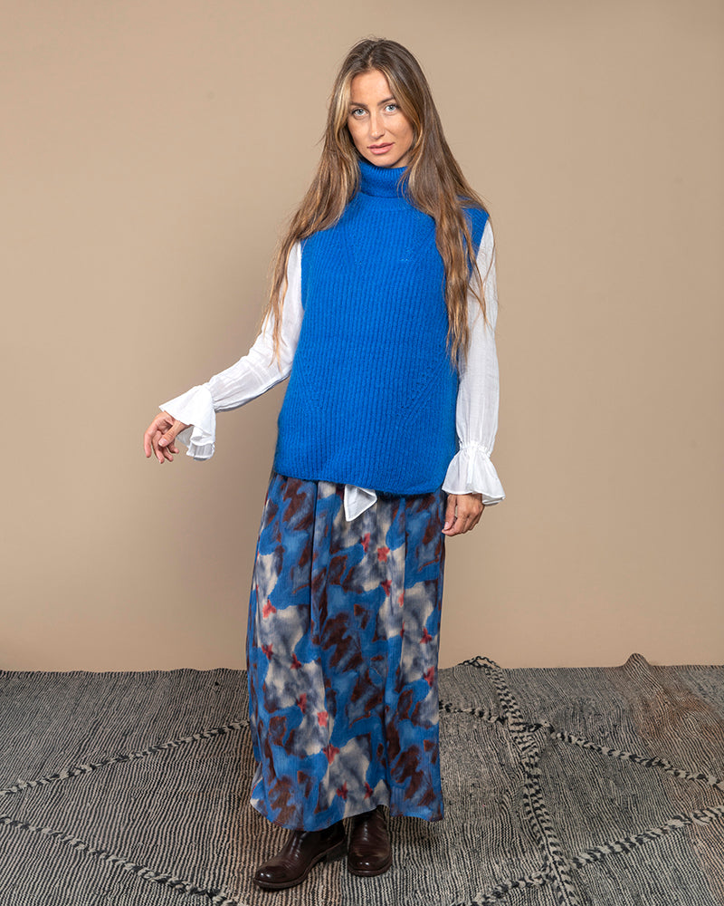 Jupe momoni couleur Bleu