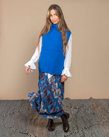 Jupe momoni couleur Bleu
