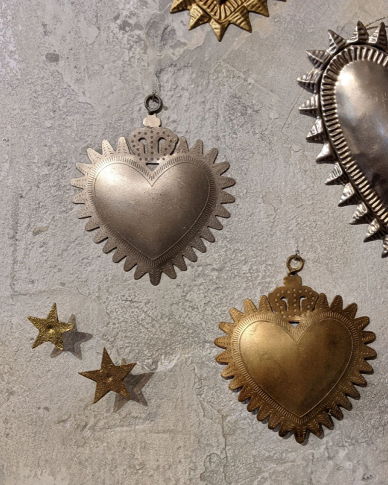 Objets Deco BONCOEURS - Ex voto coeur royal petit boncoeurs