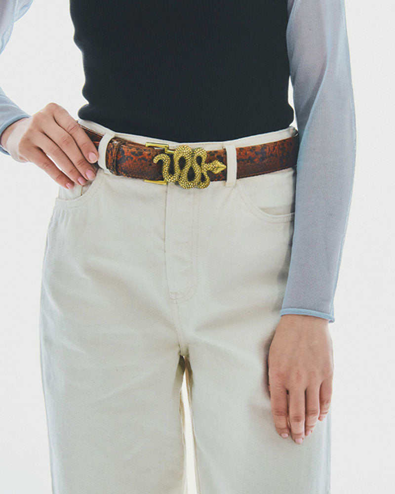 Boucle serpent or claris virot couleur Or