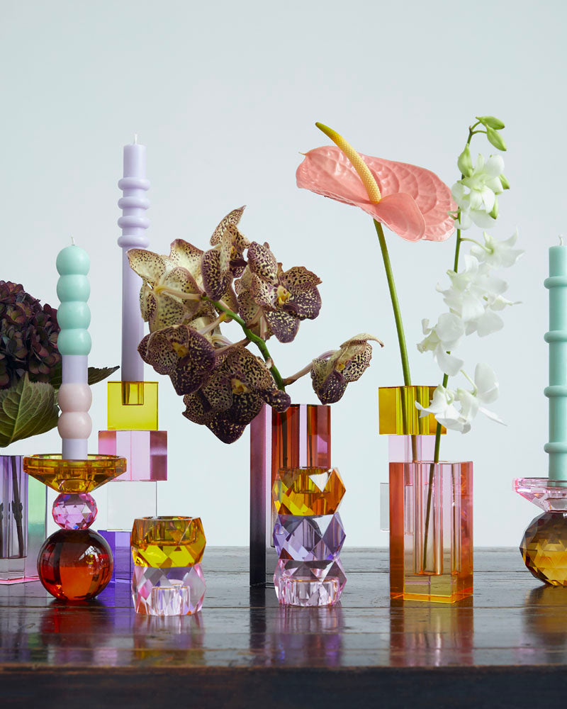 Vase h12.5 miss etoile couleur Multicouleur