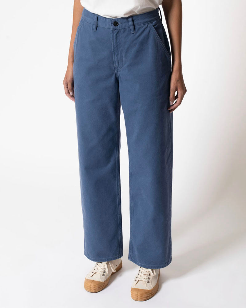 Pantalon nudie woman couleur Bleu